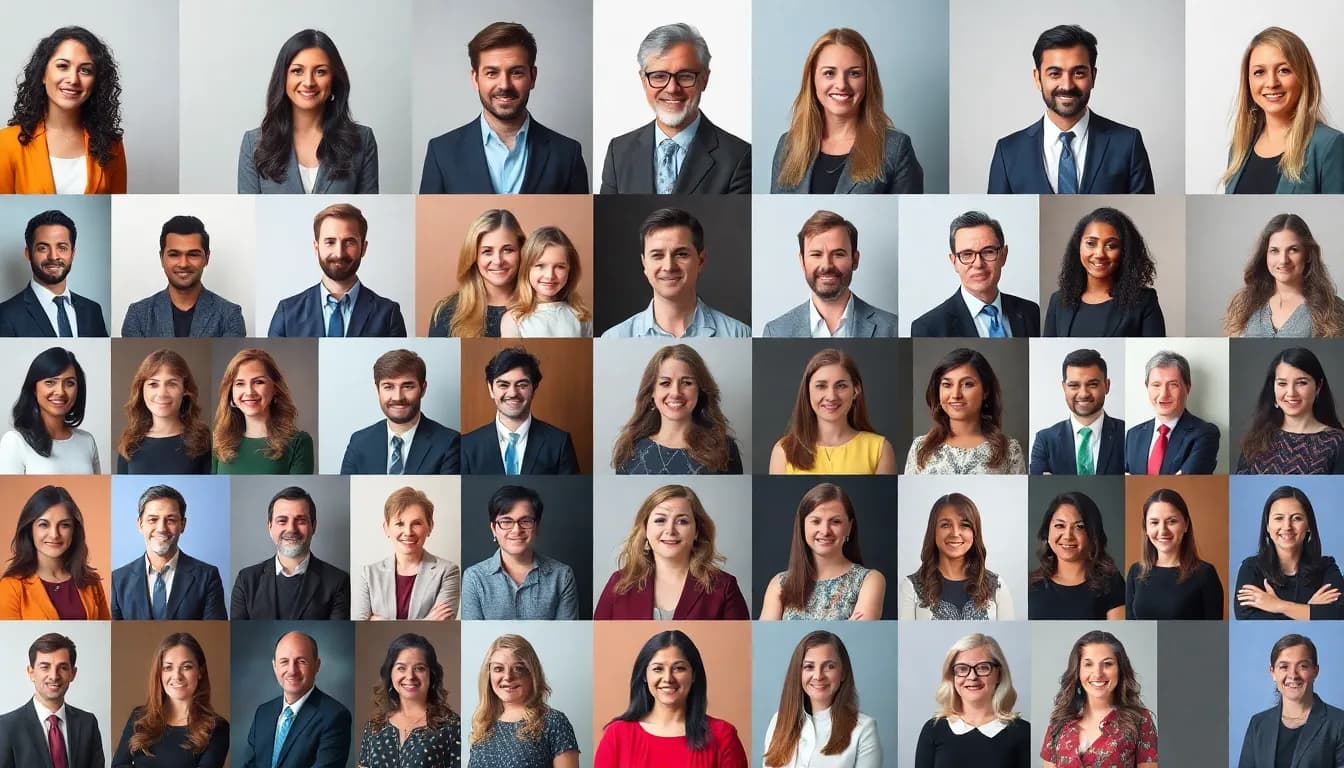 AI headshot collection